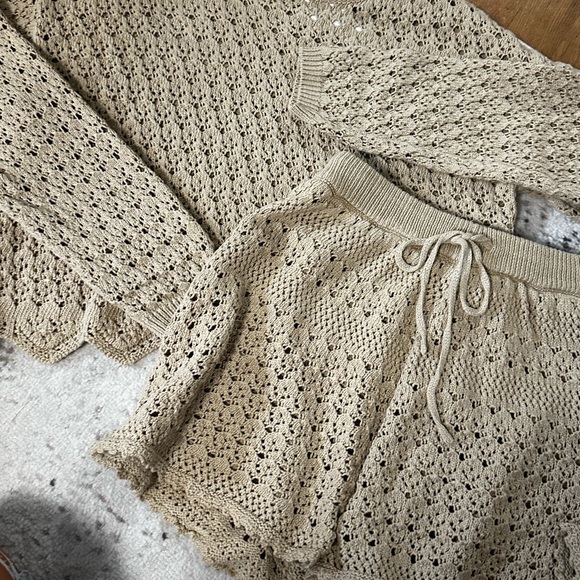 New✨Gorgeous ANTHRO KNIT SHORT SET - Picture 10 of 10